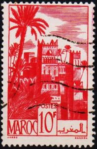 Morocco(French). 1947 10f S.G.332a Fine Used