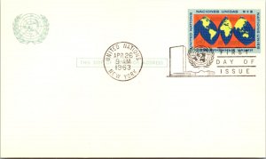 United Nations, New York, Worldwide First Day Cover, Government Postal Card