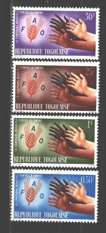 Togo. 1963. 363-66. FAO fight against hunger. MNH.