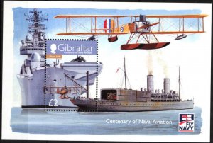 Gibraltar 2009 Navy Aircraft Ships S/S MNH**