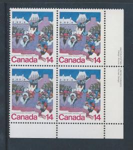 Canada #780 LR PL BL Quebec Carnival 14¢ MNH