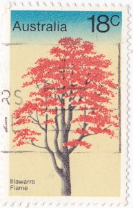 Australia -#677 -1978 Trees - Flame Tree 18c Used