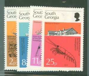 South Georgia #44-47 Mint (NH) Single (Complete Set)