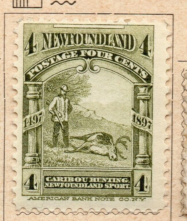 Newfoundland 1897 Early Issue Fine Mint Hinged 4c. NW-11931