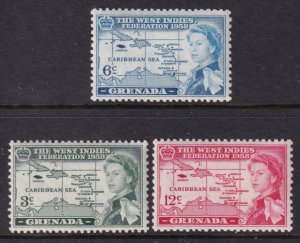 Grenada 184-186 Maps MNH VF
