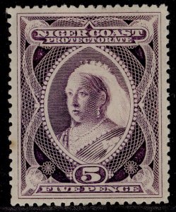 NIGERIA - Niger Coast Protectorate QV SG55a, 5d deep violet, M MINT. Cat £15.