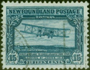 Newfoundland 1931 15c Blue SG206 Fine Used
