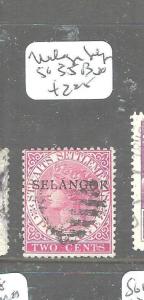 MALAYA SELANGOR (P2704B) QV 2C  SG 35B  VFU