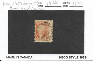 2c Express, Sc #R10c w/Bank Hand Stamp (51795)