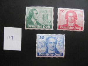 BERLIN 1949 MNH SIGNED SCHLEGEL SC 9N61-63 SET XF $240+ (117)