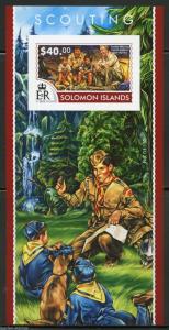 SOLOMON ISLANDS  2015 SCOUTING  SOUVENIR SHEET  IMPERFORATE MINT NH