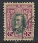 Southern Rhodesia SG 20 Perf 12 spacefiller perfs clipped 