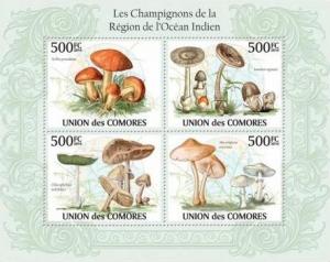 COMORES 2010 SHEET MUSHROOMS OF THE REGION INDIAN OCEAN CHAMPIGNONS cm10117a