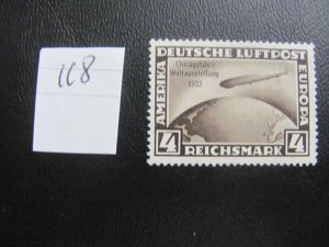 Germany 1933 MNH SC C45 ZEPPELIN SINGLE XF 300 EUROS (118)