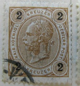 A5P33F26 Austria 1890-96 2kr used-