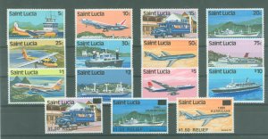 St. Lucia #504-515/531-533 Unused Single (Complete Set)