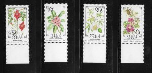 South West Africa 1990 Flora Flowers Sc 641-644 MNH A2335