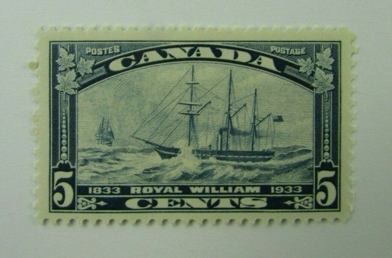 1933 Canada SC #204  ROYAL WILLIAM  5 cent  MH  F-VF stamp