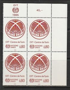 1985 UN-Geneva - Sc 129 - MNH VF - PB UR - OIT - Centre de Turin