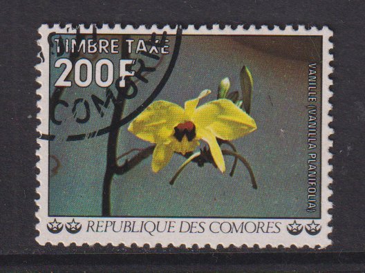 Comoro Islands   #J16  cancelled 1977  vanilla  200fr