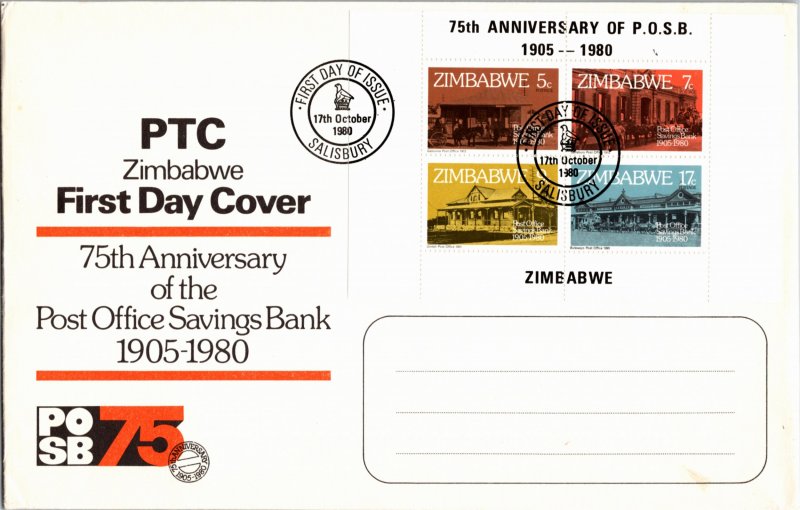 Zimbabwe, Worldwide First Day Cover