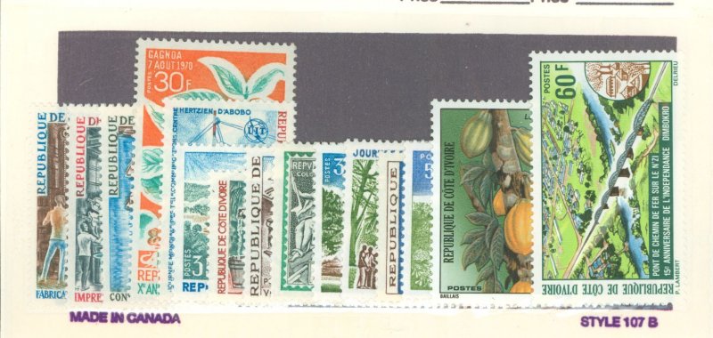 Ivory Coast #291/402 Mint (NH) Single (Complete Set)