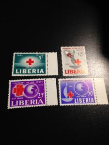 Liberia sc 410-411,C153-C154 mnh comp set