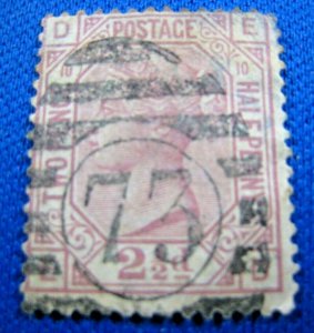 GREAT BRITAIN 1876  -  SCOTT # 67  USED     (Xgb2)