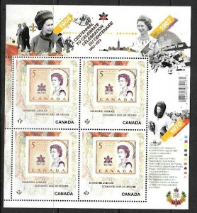 CANADA SGMS2832 2011 DAIMOND JUBILEE MNH