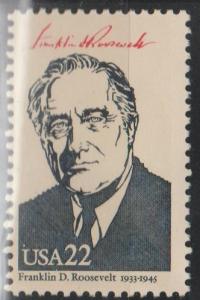 #2219D, Single Franklin Roosevelt MNH (22 cent)