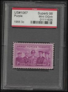 # 1067 MINT NEVER HINGED ARMED FORCES RESERVE     P.S.E. ...