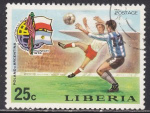 Liberia 682 World Cup Soccer 1974