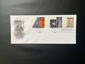 US Scott # 3379-3383 Louise Nevelson FDC,