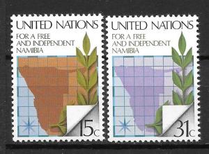 United Nations 312-13 Namibia set MNH