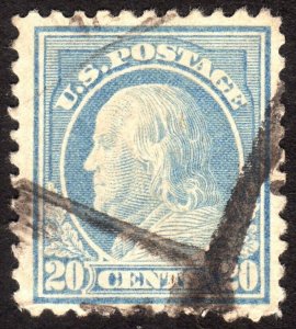 1917, US 20c, Franklin, Used, Sc 515