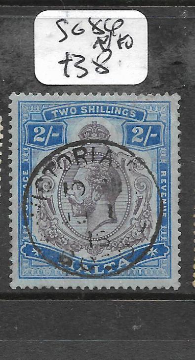 MALTA  (P2708B) KGV 2/-  SG 86 SON CDS VFU