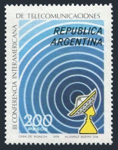 Argentina 1234 2 stamps,MNH. Inter-American Telecommunications Conference, 1979.