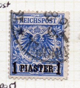 Turkey German Post Offices 1889 Issue Fine Used 1pf. Surcharged 245869