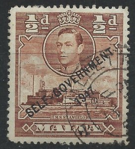 Malta 19348 - George VI Self Government ½d - SG235 used
