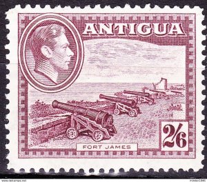 ANTIGUA 1942 KGVI 2/6 Maroon SG106a MH