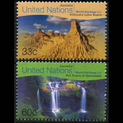 UN-NEW YORK 1999 - Scott# 754-5 Heritage Sites Set of 2 NH