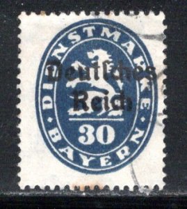 German States Bavaria Scott # O56, used, exp h/s