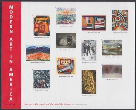 US 4748m Modern Imperf Modern Art M/S