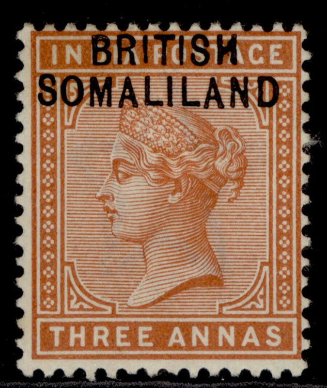 SOMALILAND PROTECTORATE QV SG5, 3a brown-orange, M MINT.