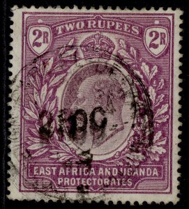 EAST AFRICA and UGANDA EDVII SG27, 2r dull & bright purple, FINE USED. Cat £85.