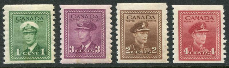 CANADA # 278 - 281 F-VF Never Hinged Set - KING GEORGE VI - S5721