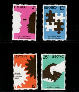 Lesotho 1977 - Decade Against Racism - Set of 4 Stamps - Scott #241-4 - MNH