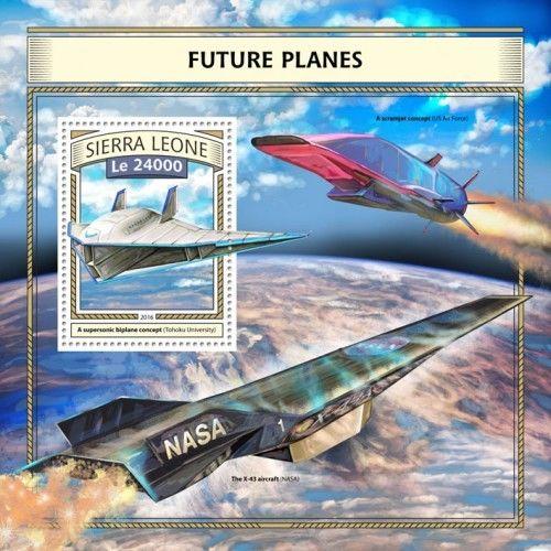 Sierra Leone Future Planes Aviation Space MNH stamps set