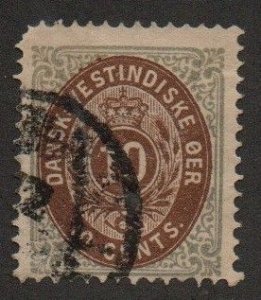 Danish West Indies 10 Used