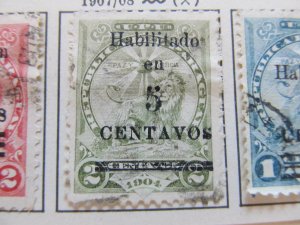 Paraguay 1907 5 on 2c Fine Used Stamp A11P26F66-